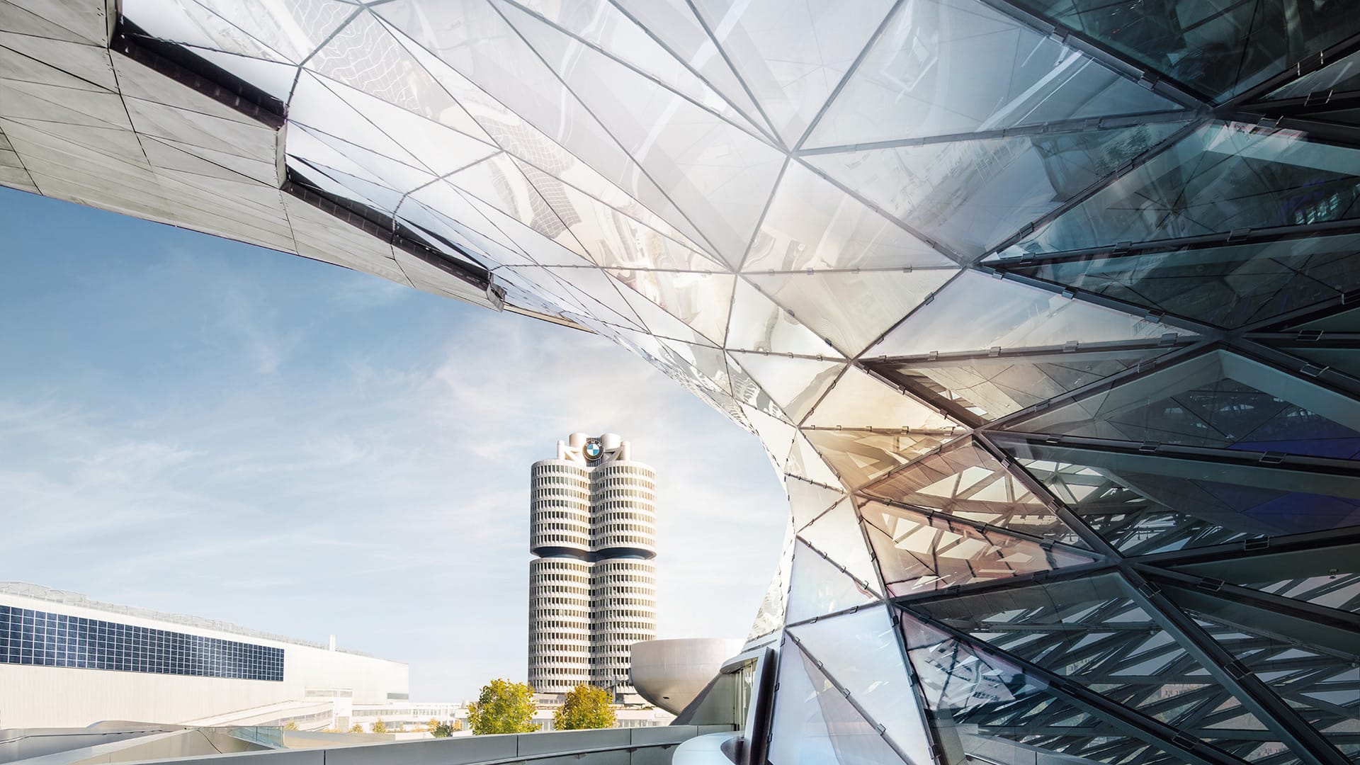 BMW hoofdkantoor samen met BMW Welt.