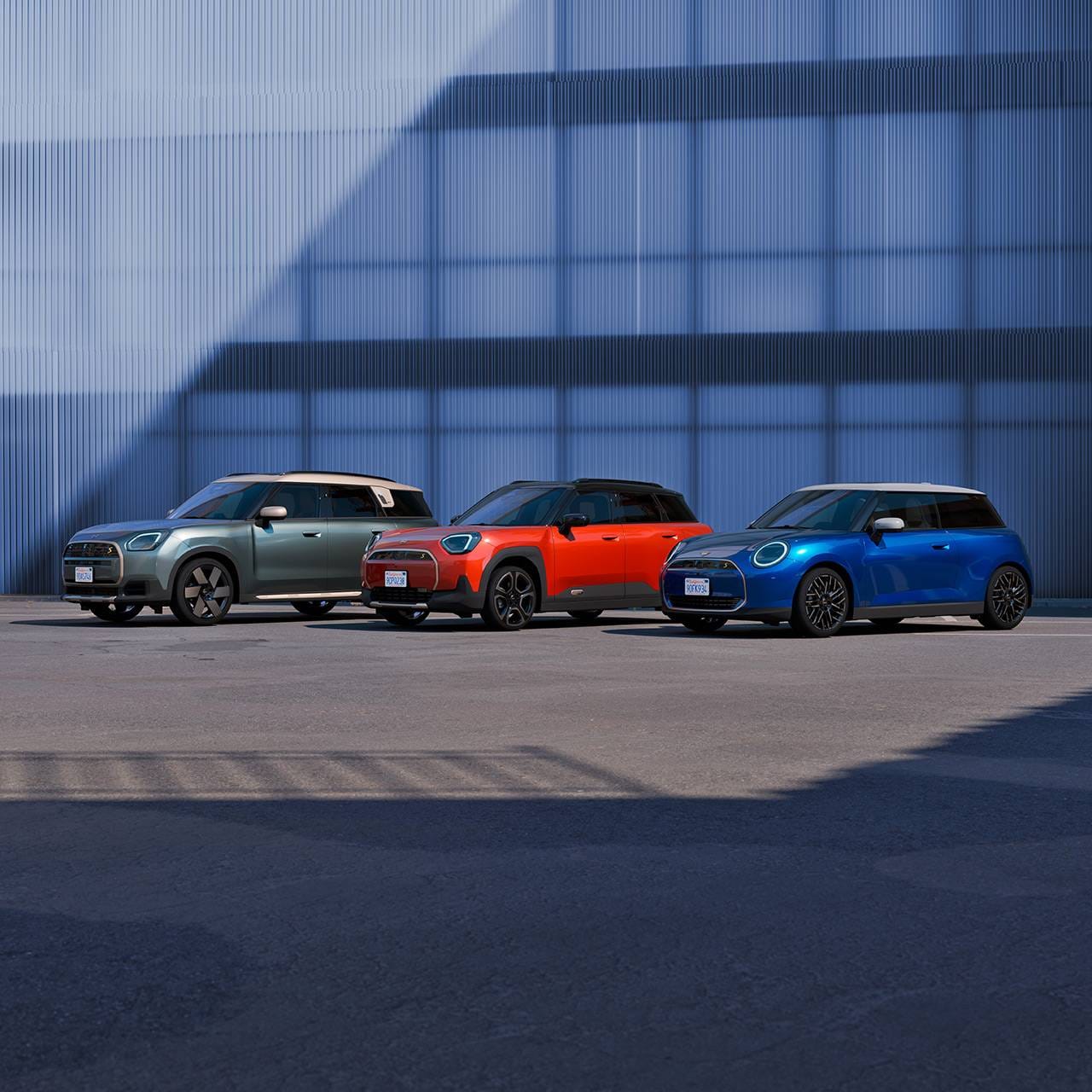 De MINI Countryman, 5-deurs en 3-deurs line-up.